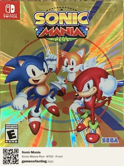 Sonic Mania Nintendo Switch, NTSC box front