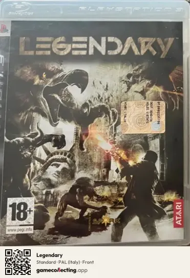 Legendary PlayStation 3, Italy box front