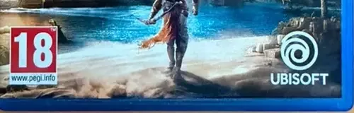 Assassin's Creed Origins, the PEGI square on its front