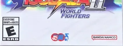 Captain Tsubasa 2: World Fighters, the ESRB box on its front
