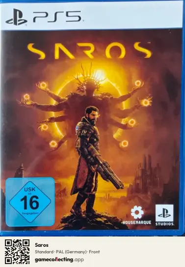 Saros PlayStation 5, Germany box front