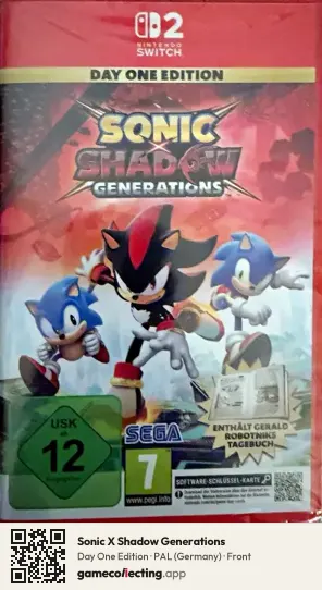 Sonic X Shadow Generations Nintendo Switch 2, Germany box front