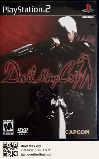 Devil May Cry PlayStation 2, NTSC box front