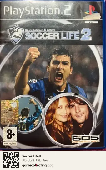 Soccer Life II PlayStation 2, PAL box front