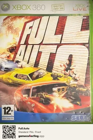 Full Auto Xbox 360, PAL box front