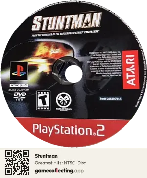 Stuntman PlayStation 2, NTSC disc