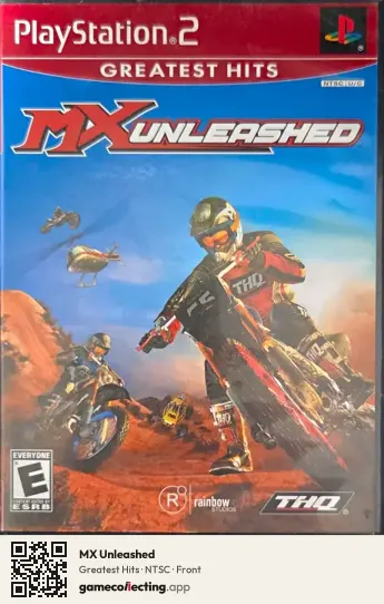 MX Unleashed PlayStation 2, NTSC box front
