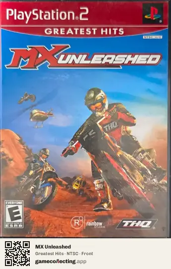 MX Unleashed PlayStation 2, NTSC box front
