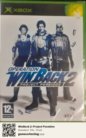 WinBack 2: Project Poseidon Xbox, PAL box front