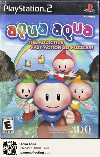 Aqua Aqua PlayStation 2, NTSC box front