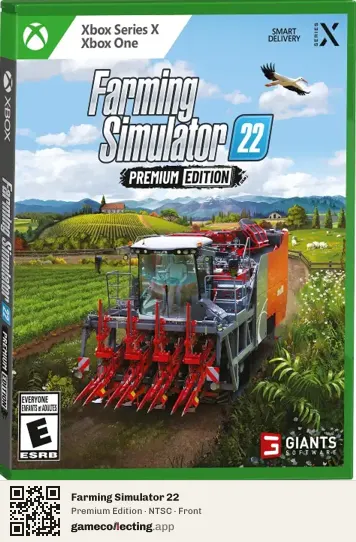 Farming Simulator 22 Xbox Series X, NTSC box front