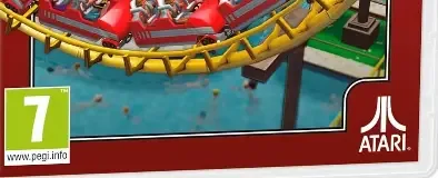 RollerCoaster Tycoon 3, the PEGI square on its front