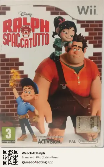 Wreck-It Ralph Nintendo Wii, Italy box front