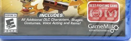 Nickelodeon All-Star Brawl, the ESRB box on its front