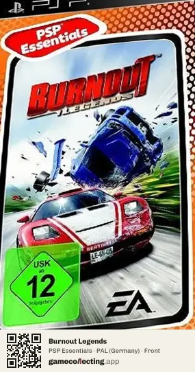 Burnout Legends PlayStation Portable, Germany box front