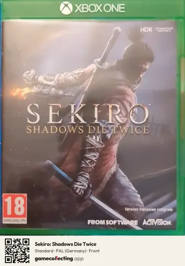 Sekiro: Shadows Die Twice Xbox One, Germany box front