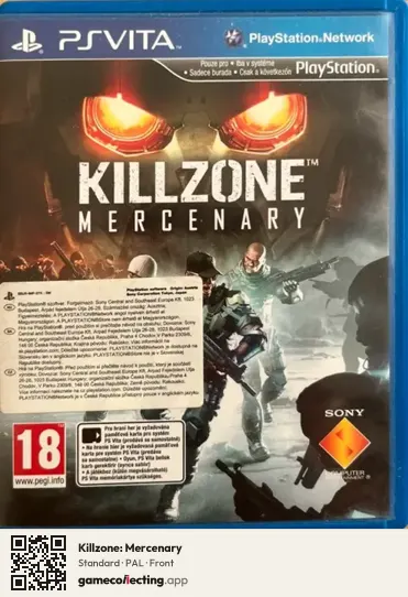 Killzone: Mercenary PlayStation Vita, PAL box front