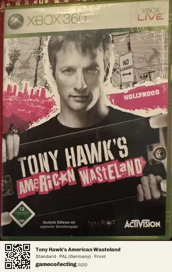 Tony Hawk's American Wasteland Xbox 360, Germany box front