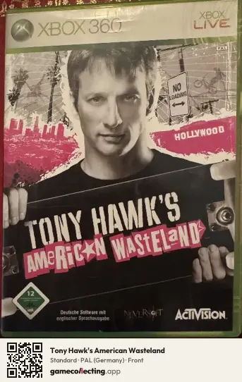 Tony Hawk's American Wasteland Xbox 360, Germany box front