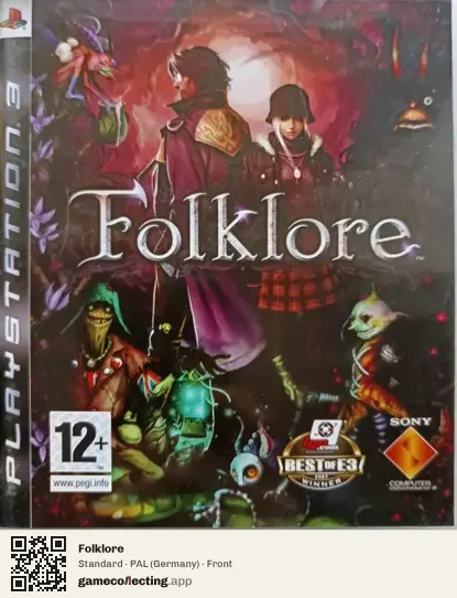 Folklore PlayStation 3, Germany box front