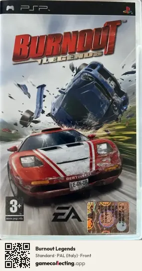 Burnout Legends PlayStation Portable, Italy box front
