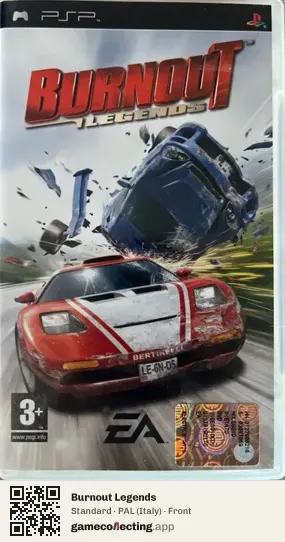 Burnout Legends PlayStation Portable, Italy box front