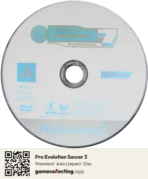Pro Evolution Soccer 3 PlayStation 2, Asia disc