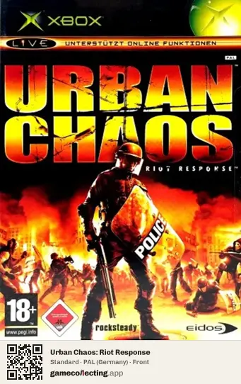 Urban Chaos: Riot Response Xbox, Germany box front