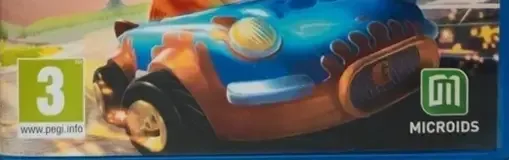 Garfield Kart: Furious Racing, the PEGI square on its front