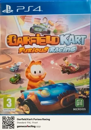 Garfield Kart: Furious Racing PlayStation 4, PAL box front