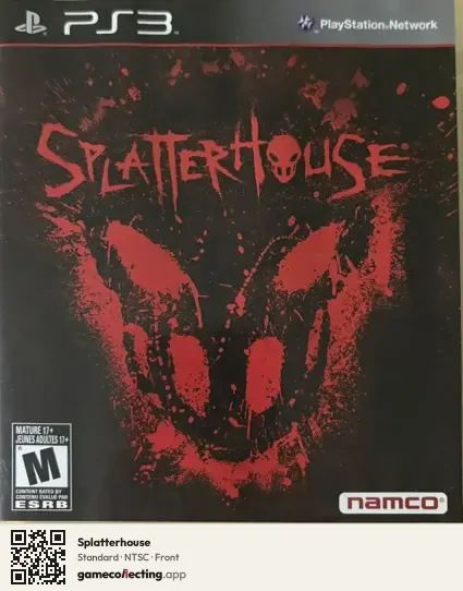 Splatterhouse PlayStation 3, NTSC box front