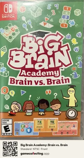 Big Brain Academy: Brain vs. Brain Nintendo Switch, NTSC box front