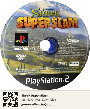 Shrek SuperSlam PlayStation 2, PAL disc