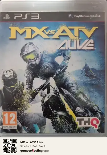 MX vs. ATV Alive PlayStation 3, PAL box front