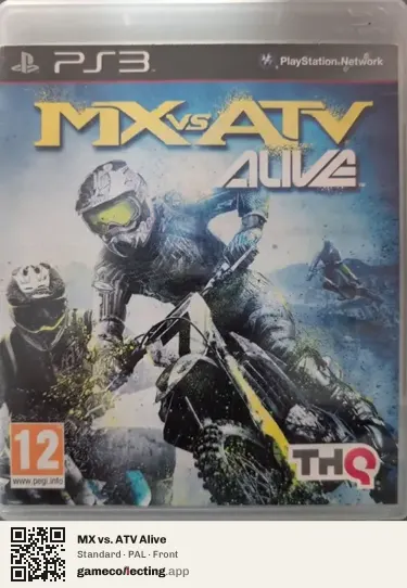 MX vs. ATV Alive PlayStation 3, PAL box front