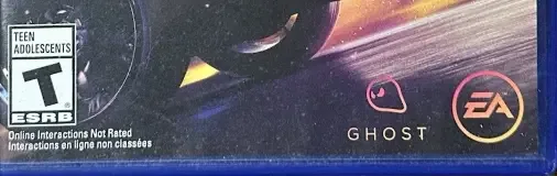 Need for Speed Payback, the ESRB box on its front