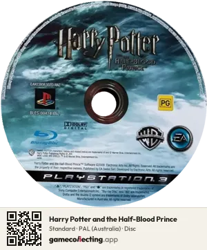 Harry Potter and the Half-Blood Prince PlayStation 3, PAL disc