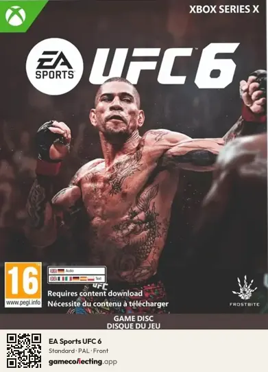 EA Sports UFC 6 Xbox Series X, PAL box front