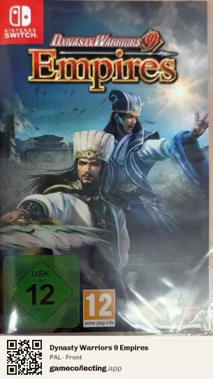Dynasty Warriors 9 Empires Nintendo Switch, PAL box front
