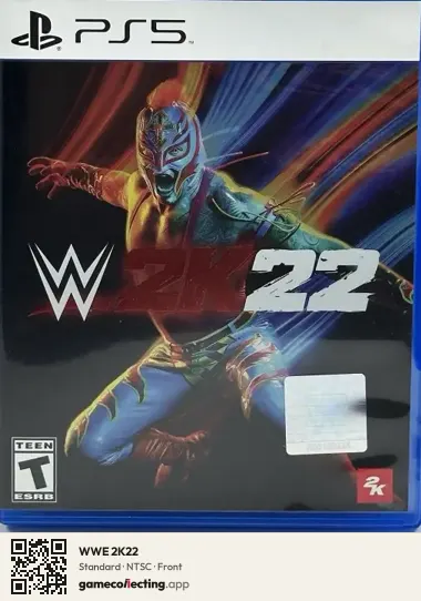 WWE 2K22 PlayStation 5, NTSC box front