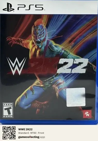 WWE 2K22 PlayStation 5, NTSC box front