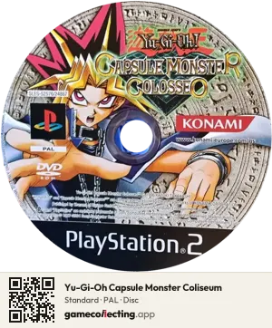 Yu-Gi-Oh Capsule Monster Coliseum PlayStation 2, PAL disc
