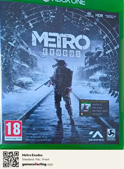 Metro Exodus Xbox One, PAL box front