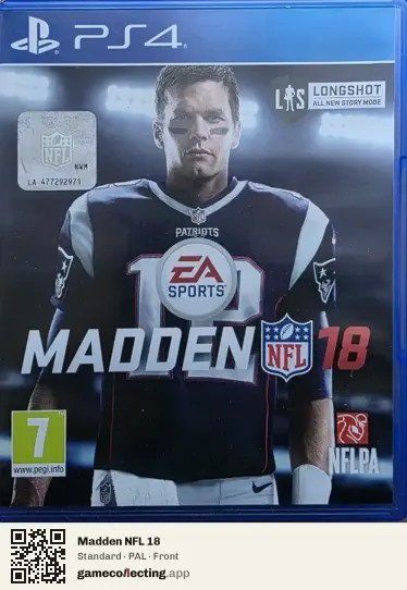 Madden NFL 18 PlayStation 4, PAL box front
