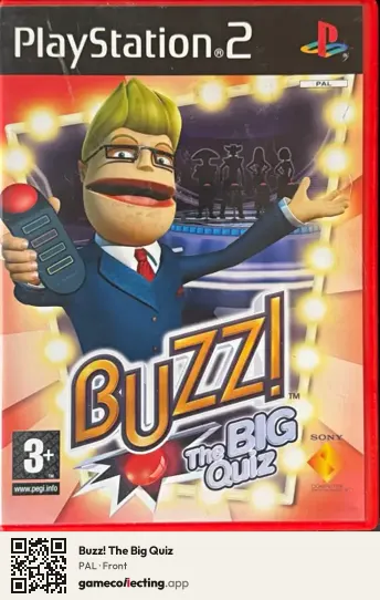 Buzz! The Big Quiz PlayStation 2, PAL box front