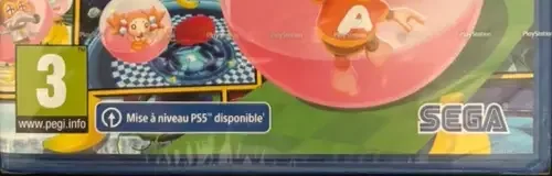 Super Monkey Ball Banana Mania, the PEGI square on its front