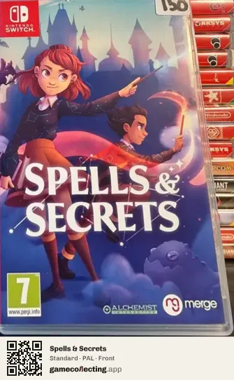 Spells & Secrets Nintendo Switch, PAL box front