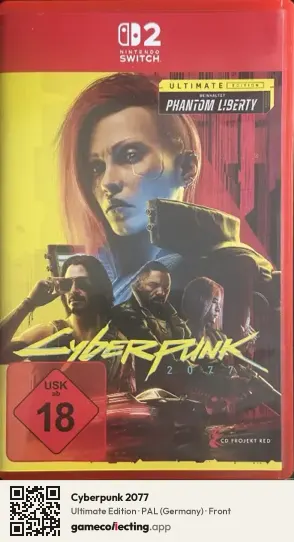 Cyberpunk 2077 Nintendo Switch 2, Germany box front