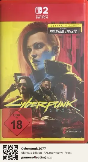 Cyberpunk 2077 Nintendo Switch 2, Germany box front