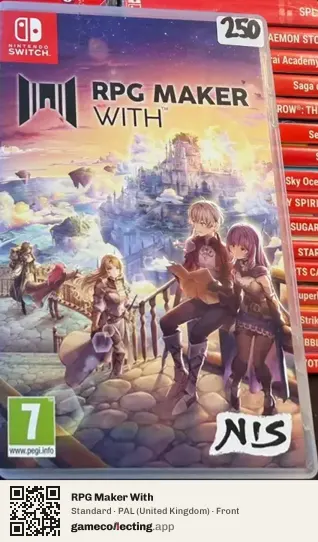 RPG Maker With Nintendo Switch, United Kingdom box front